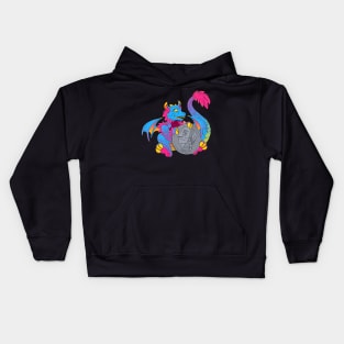 Pansexual Pride Pocket Dragon Kids Hoodie